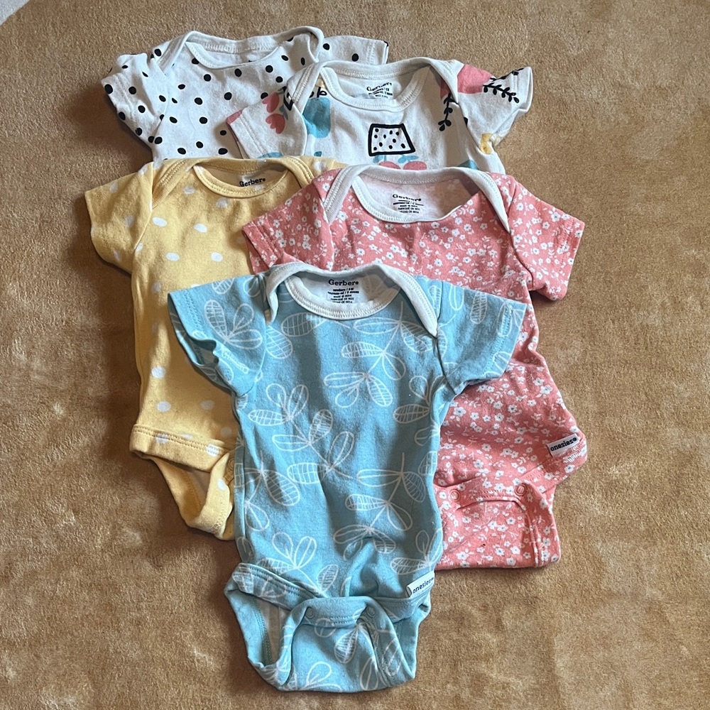 Newborn Gerber Onesies